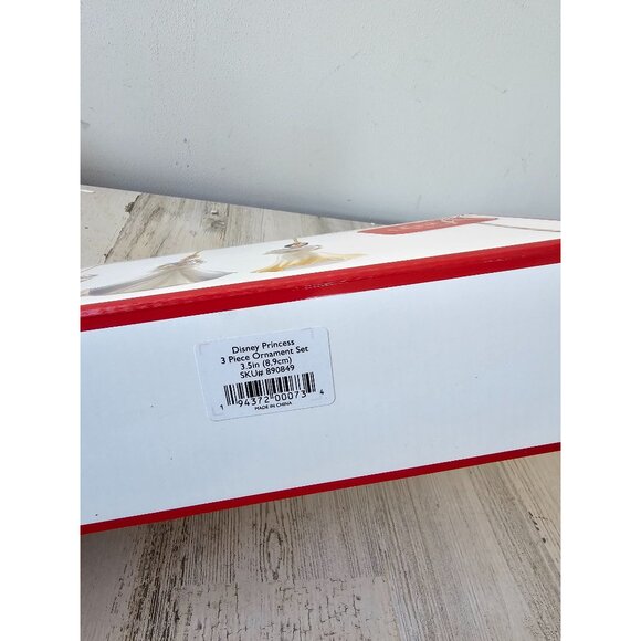 Lenox Disney princess 3-piece ornament set porcelain new Xmas tree - Picture 5 of 7